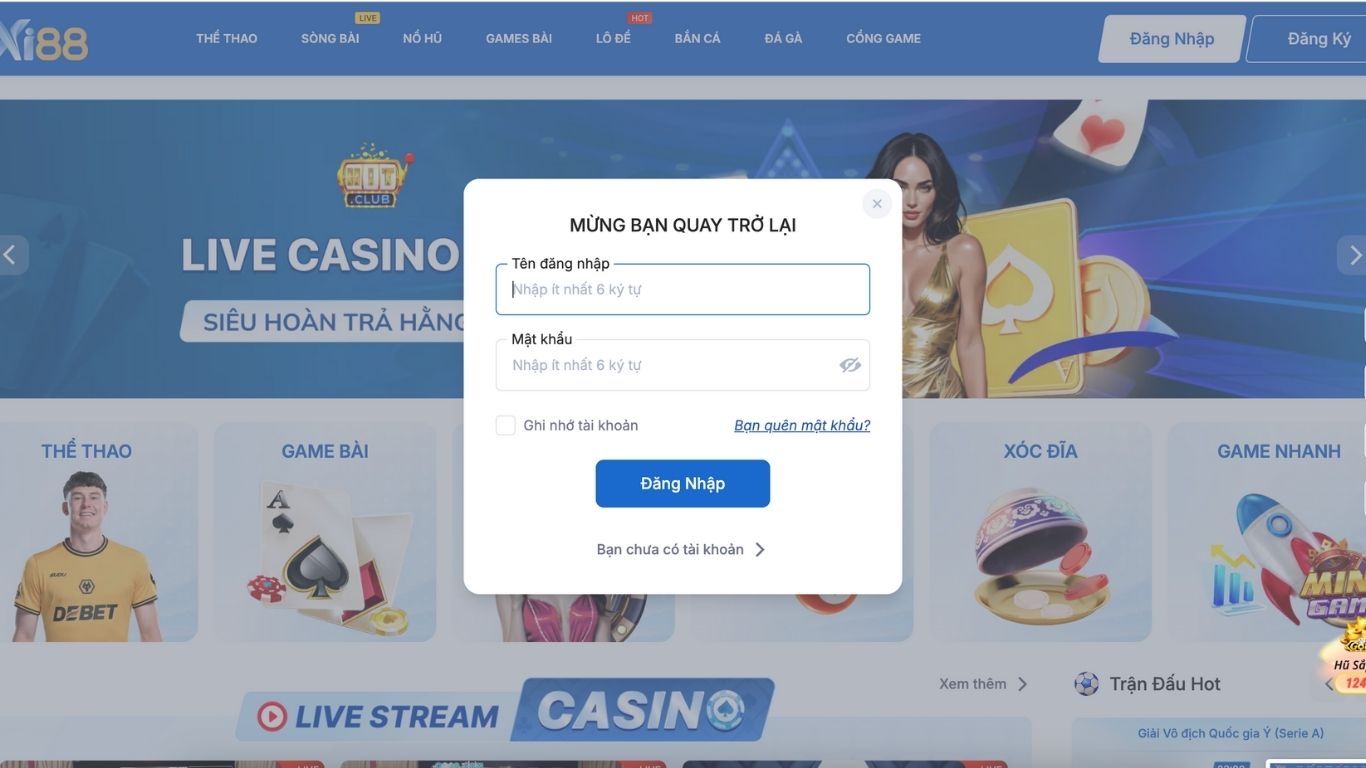 Cách đăng nhập Xi88 nhanh chóng